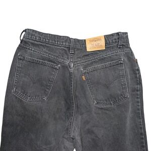 Vintage Levi's Orange Tab women's 34 Black Cotton Straight Leg‎ 90s Jeans